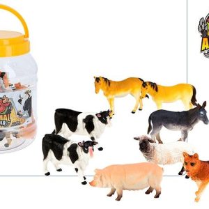 Bote 8 animales granja