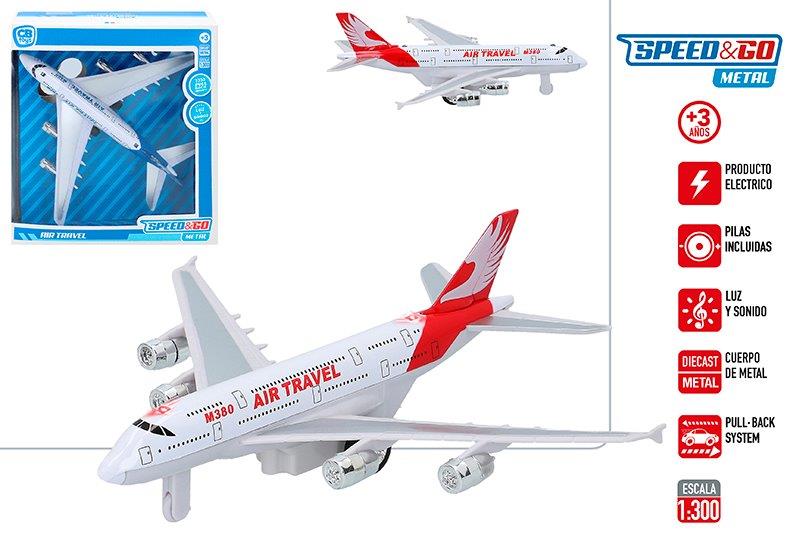 Avion metal c/sonidos speed & go
