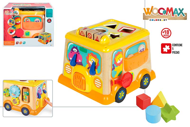 Autobus actividades madera woomax