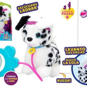 Perrito dalmata sprint paseo