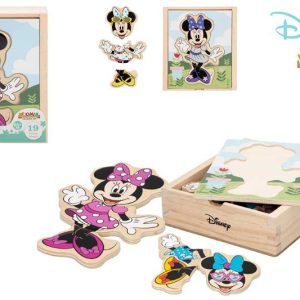 Juego puzzle minnie madera 19 pzas.