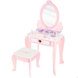 Tocador belleza madera 7 pzas.