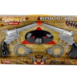 Set 2 pistolas cowboy c/accesorios