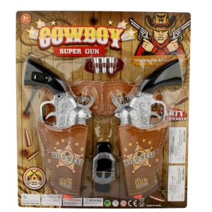 Set 2 pistolas c/cartuchera cowboy