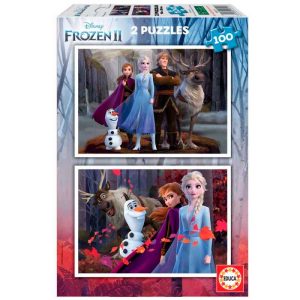 Puzzle 2×100 pzas. frozen ii