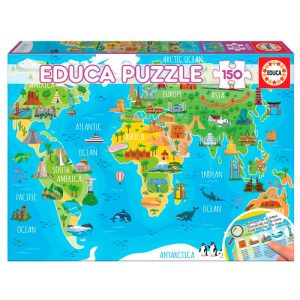 Puzzle 150 pzas.mapamundi monumento
