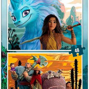 Puzzle 2×48 pzas.raya&ultimo dragon