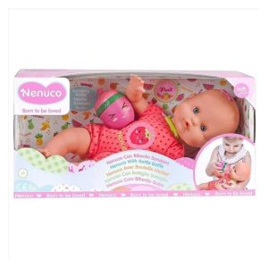 Muñeco nenuco con biberon sonajero