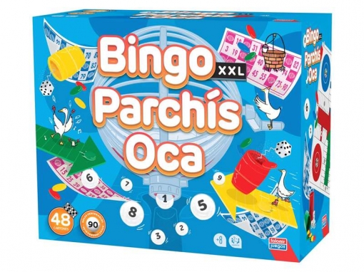 Juego bingo xxl + parchis + oca