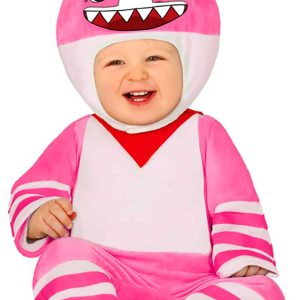 Disfraz little shark rosa 12-18 mes
