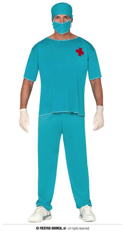 Disfraz cirujano adulto t-l