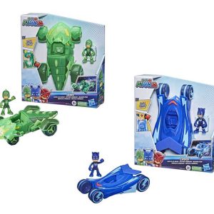 Vehiculo luminoso c/figura pj masks