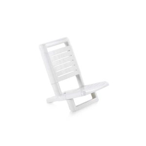 Silla playa c/asa blanca 52x48x38cm