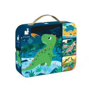 Set 4 puzzles evolutivos dinosaurio