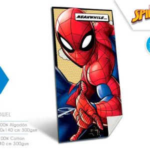 Toalla spider-man 70x140cm. algodon