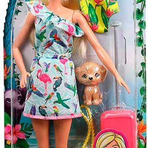Barbie con maleta y accesorios
