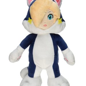 PELUCHE MARIO BROS ROSALINA CON TRAJE DE GATO 23 CM