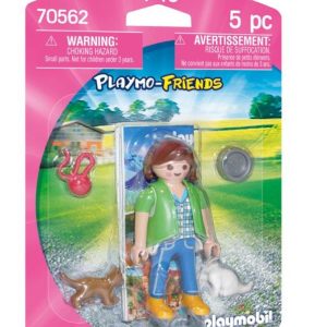 Mujer con gatitos playmobil