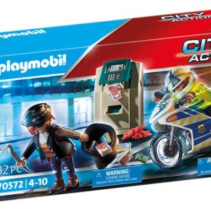 Persecucion moto policia playmobil