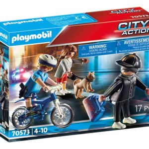 Persecucion policia bici playmobil