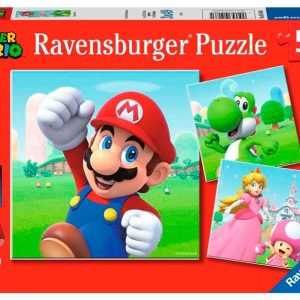 Puzzle 3×49 pzas. super mario
