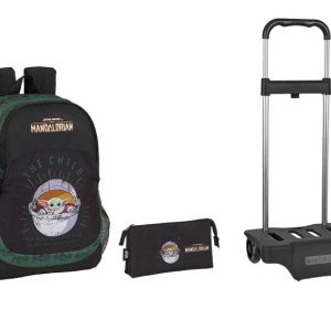 Mochila mandalorian 44cm. c/carrito