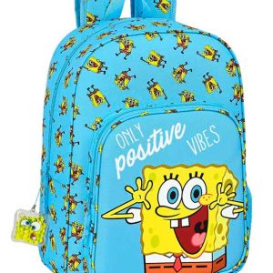 Mochila colegial bob esponja 42 cm.