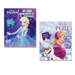 Mi libro puzzle frozen c/6 puzzles