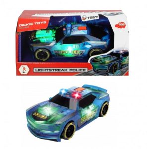 Coche policia relampago 20 cm.