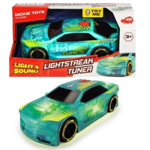 Coche tuner relampago 20 cm. verde